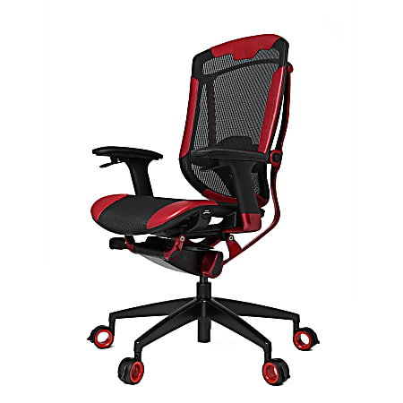 Vertagear Triigger 350 Bonded Leather Ergonomic Gaming Chair, Black/Red