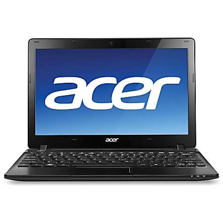 Acer® Aspire One AO725-0412 Laptop Computer With 11.6" Screen And AMD Dual-Core C-60 Accelerated Processor, Black