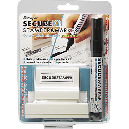 Xstamper Secure Privacy Stamp Kit - 1" Impression