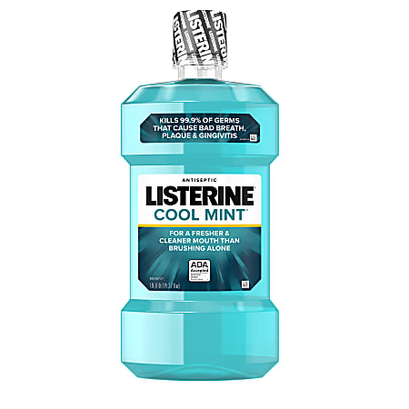 Listerine Cool Mint Antiseptic Mouthwash, 1.5 L /