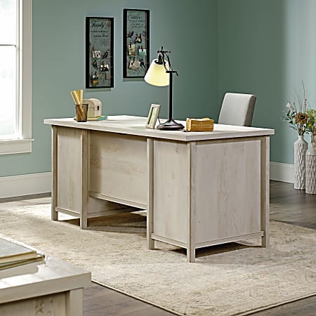 Sauder Costa 66 W Executive Computer Desk Chalked Chestnut