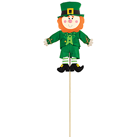 Amscan 190645 St. Patrick's Day Medium Yard Stakes, 46"H x 10"W x 2"D, Green, Set Of 2 Stakes