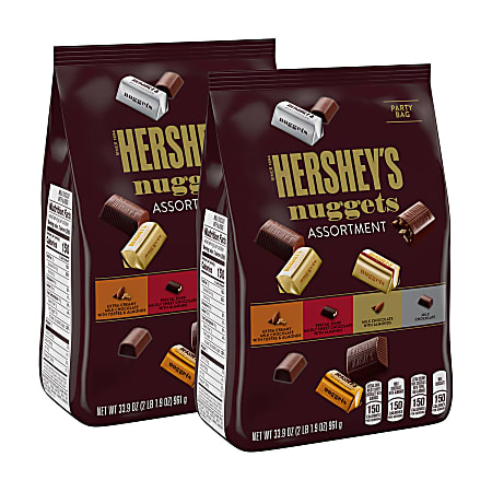 Hershey's® Nuggets Chocolate Assortment, 33.9 Oz, Pack Of 2 Bags