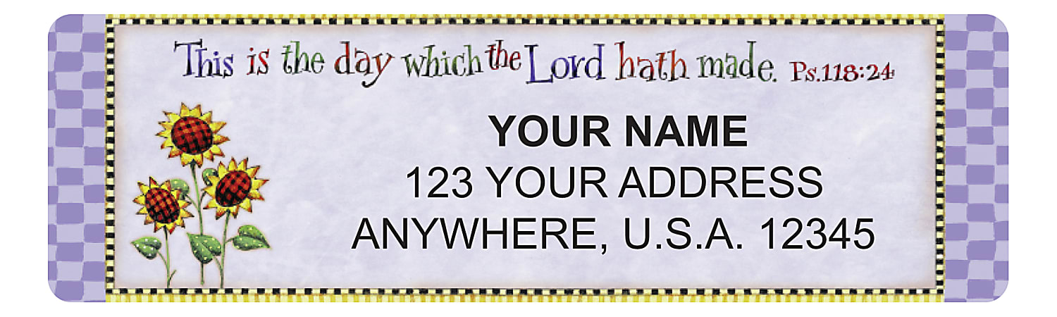 Custom Address Labels 2 12 x 34 Simple Blessings Pack Of 144 Labels ...