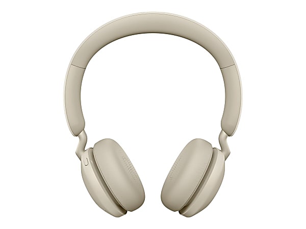 Jabra Elite 45h - Headphones with mic - on-ear - Bluetooth - wireless - gold beige
