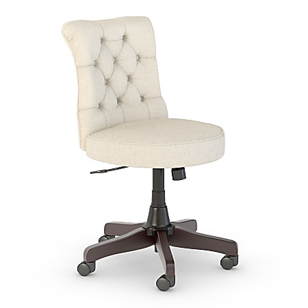 Bush Business Furniture Arden Lane Mid-Back Tufted Office Chair, Cream, Premium Installation