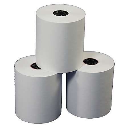 TST/Impreso Calculator Print Rolls, 3" x 150', 30% Recycled , White, Carton Of 50