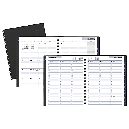 AT-A-GLANCE® DayMinder® Weekly/Monthly Appointment Book/Planner, 8 1/2" x 11", Gray, January to December 2019