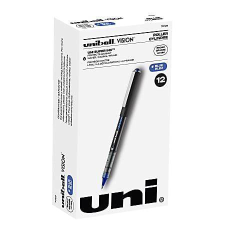 uni-ball® Vision™ Liquid Ink Rollerball Pens, Bold Point,