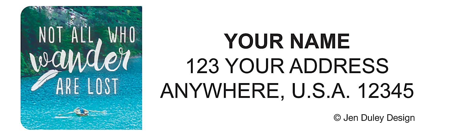 Custom Address Labels 2 12 x 34 Adventures Pack Of 144 Labels Jen Duley ...