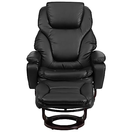 Flash Furniture Contemporary Swivel Recliner And Ottoman