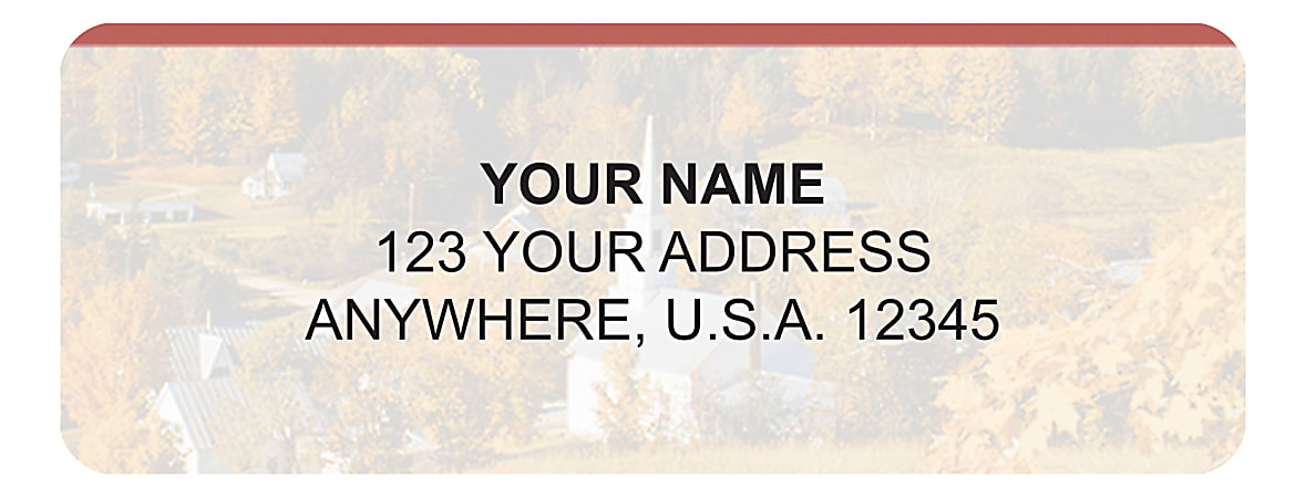 Harland Clarke Address Sheet Labels, 2 1/2" x 3/4", 30 Labels Per Sheet, 4 Sheets Per Set, Majestic America