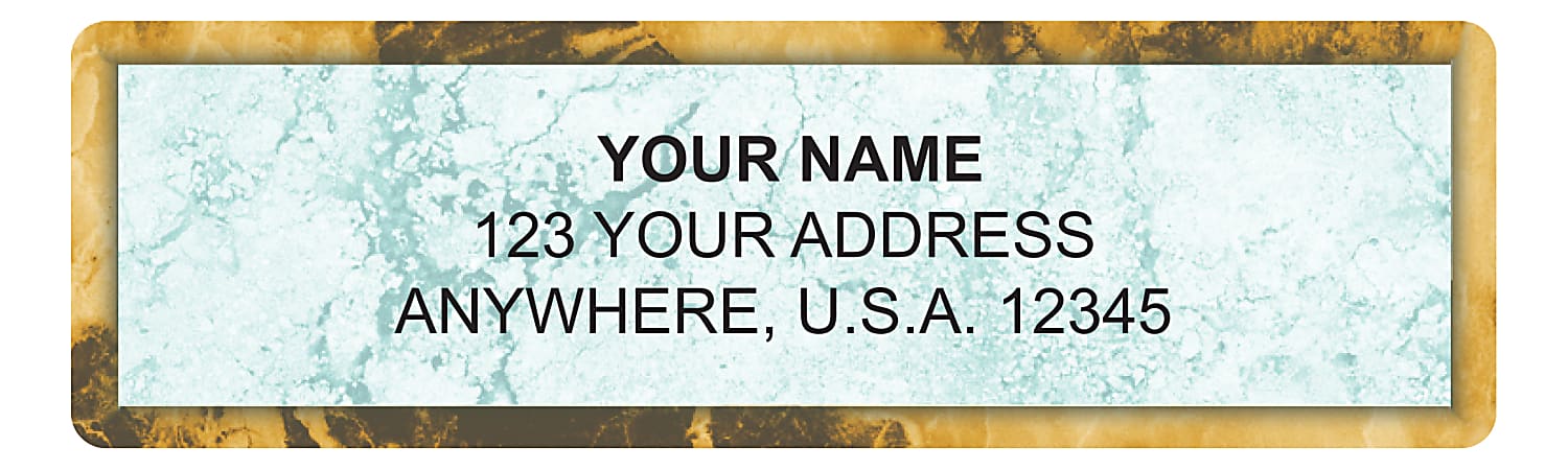 Custom Address Labels, 2-1/2" x 3/4", Venetian, Pack Of 144 Labels