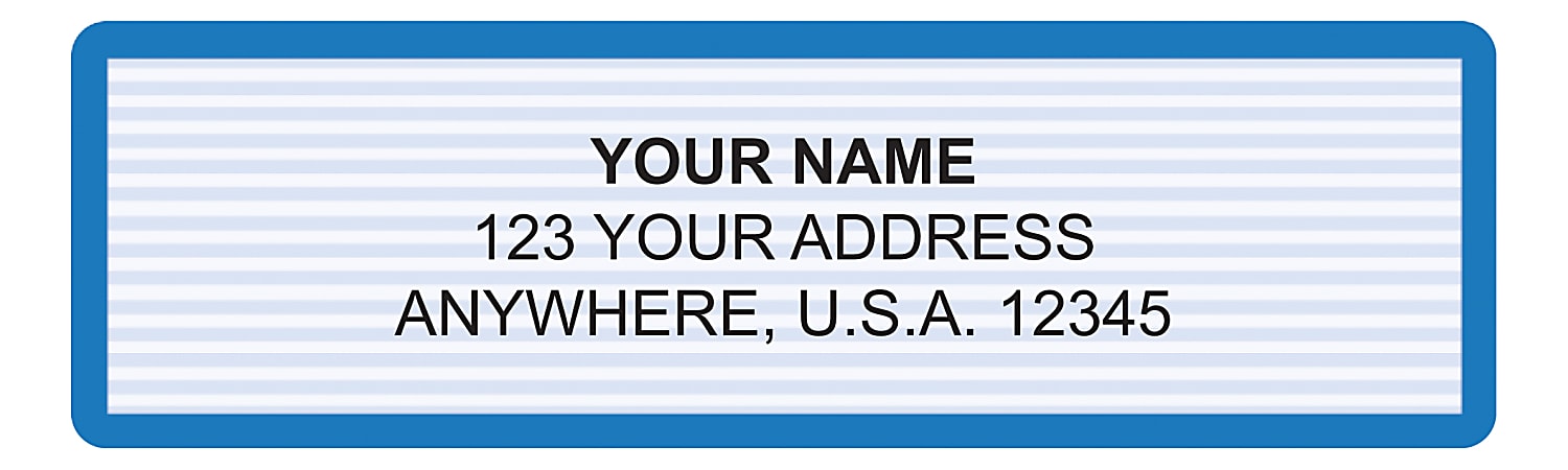 Custom Address Labels, 2-1/2" x 3/4", Monarch, Pack Of 144 Labels