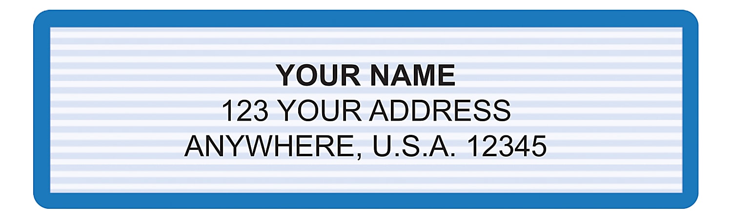 Custom Address Labels, 2-1/2" x 3/4", Monarch, Pack