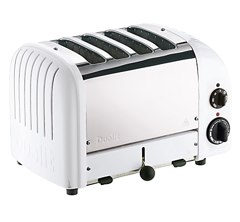 Dualit New Gen 4 Slice Extra Wide Slot Toaster White Office Depot