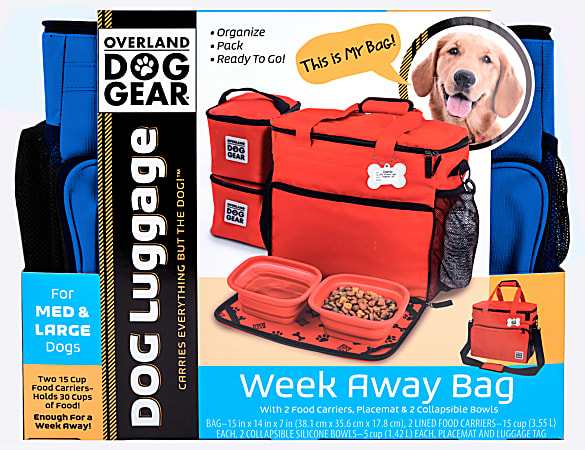 Dog gear week discount away bag
