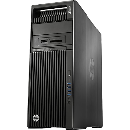HP Z640 Workstation - 1 x Intel Xeon E5-2623 v3 Quad-core (4 Core) 3 GHz - 8 GB DDR4 SDRAM - 1 TB HDD - Windows 7 Professional 64-bit upgradable to Windows 8.1 Pro - Convertible Mini-tower - Black, Brushed Aluminum