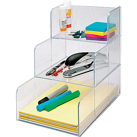 Innovative Storage Designs Desktop Organizer 6 Compartments Clear - Office  Depot