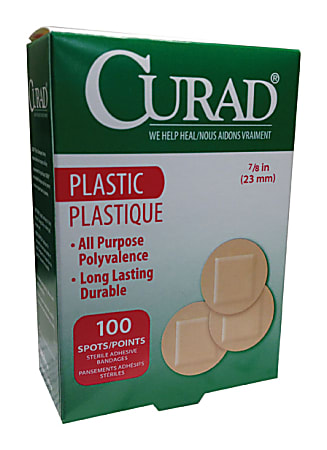 Curad Plastic Adhesive Bandages - Natural - 1200 / Carton