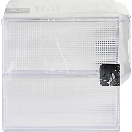 Business Source Clear Cube Storage Cube Organizer 6 Height x 6 Width x 6  Depth Desktop Clear 1 Each - Office Depot