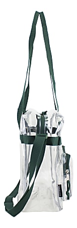 MB Greene Clear Stadium Approved Hinged Cross Body Bag