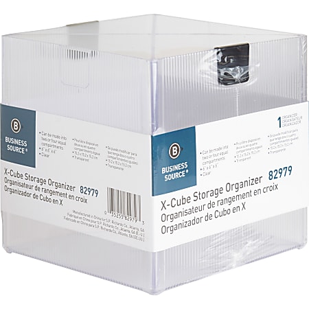 Business Source X-Cube Storage Organizer - 4 Compartment(s) - 6 Business Source X-Cube Storage Organizer - 4 Compartment(s) - 6