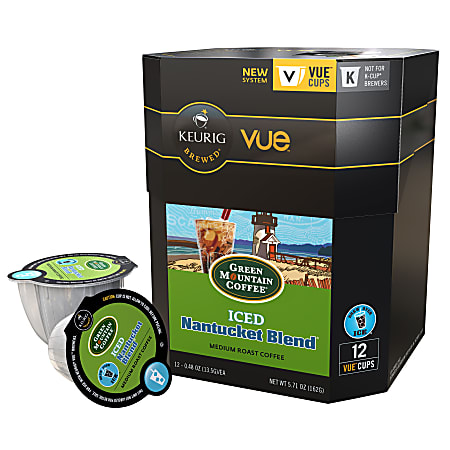 Green Mountain Coffee® Nantucket Blend® Iced Coffee Vue™ Packs, 0.4 Oz., Box Of 12