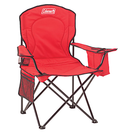 Coleman® Oversized Quad Chair with Cooler, Red