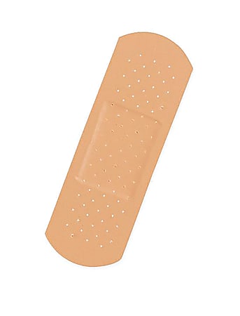 Medline Plastic Adhesive Bandages - - 1" Width x 3" Length - Tan - 100 / Box