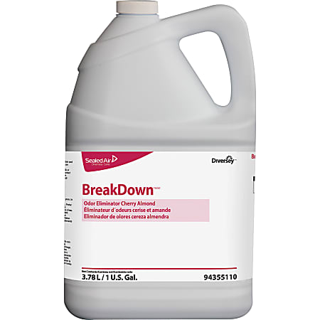 Diversey™ Care BreakDown Odor Eliminator, Cherry Almond, 128 Oz Bottle