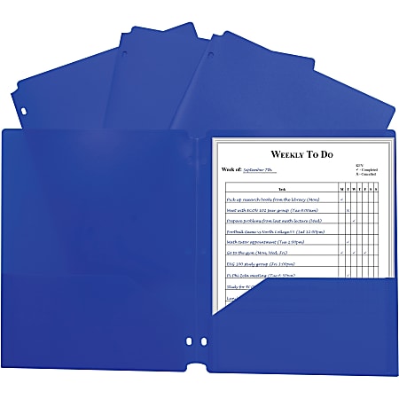 C-Line 2-pocket Heavyweight Poly Portfolio Pocket - 11.4