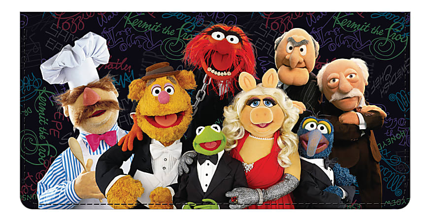 Custom Personal Wallet Check Cover, Leather, Muppets
