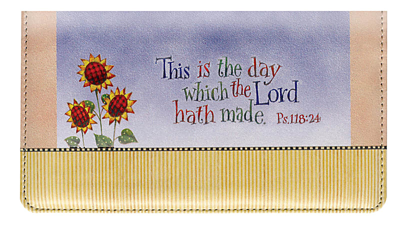 Custom Personal Wallet Check Cover, Leather, Simple Blessings