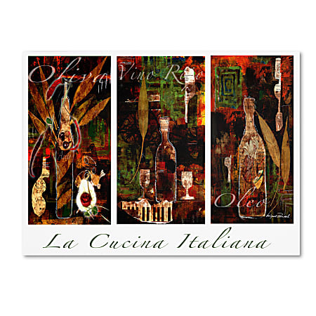 Trademark Global La Cucina Italiana Gallery-Wrapped Canvas Print By Miguel Paredes, 24"H x 32"W