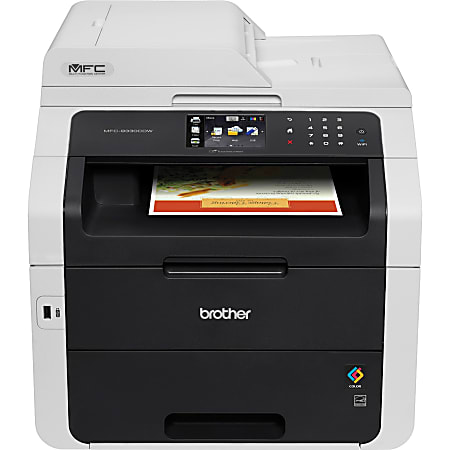 Brother MFC-9330CDW LED Multifunction Printer - Color - Duplex - Copier/Fax/Printer/Scanner - 22 ppm Mono/22 ppm Color Print - 2400 x 600 dpi Print - 3.7" LCD Touchscreen - Wireless LAN - USB 2.0