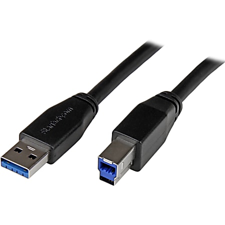 StarTech.com 10m 30ft Active USB 3.0 USB-A to USB-B Cable - M/M - USB A to B Cable - USB 3.1 Gen 1)