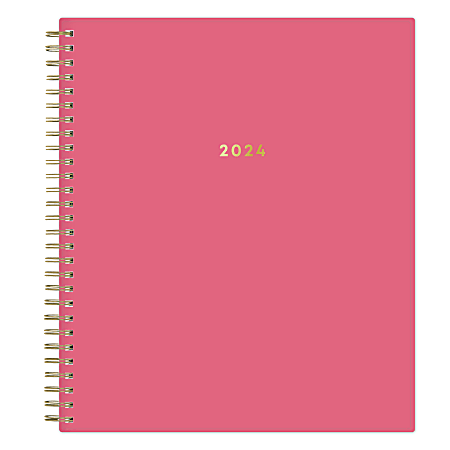 2024 Blue Sky™ Jessica Monthly Planning Calendar, 8" x 10", Fuchsia, January to December