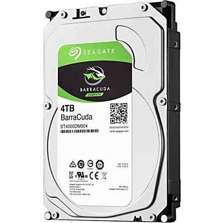 Seagate BarraCuda ST4000DM004 4 TB Hard Drive 3.5 Internal SATA