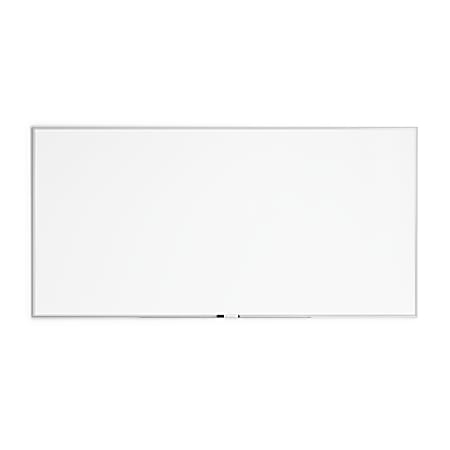 U Brands Dry-Erase Whiteboard, Melamine, 95" x 47", Silver Aluminum Frame