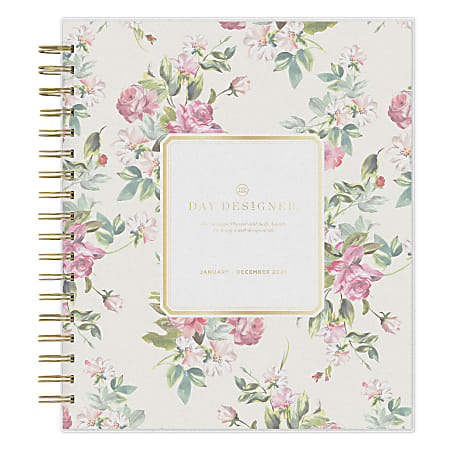 2026 Blue Sky Day Designer Weekly/Monthly Planner, 8” x 10", Black, January To December, 155623