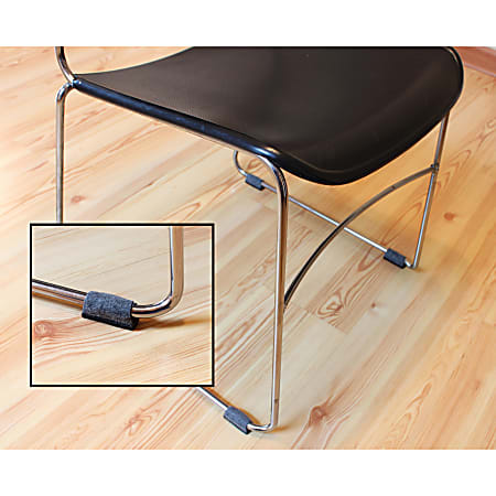 Lorell Wraparound Floor Savers - Rectangle - Gray - 16/Bag Lorell Wraparound Floor Savers - Rectangle - Gray - 16/Bag