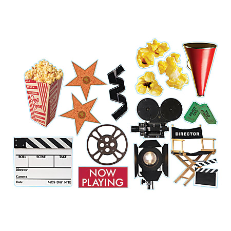 Eureka 2-Sided Decorations, Movie Theme, Multicolor, Pack Of 15