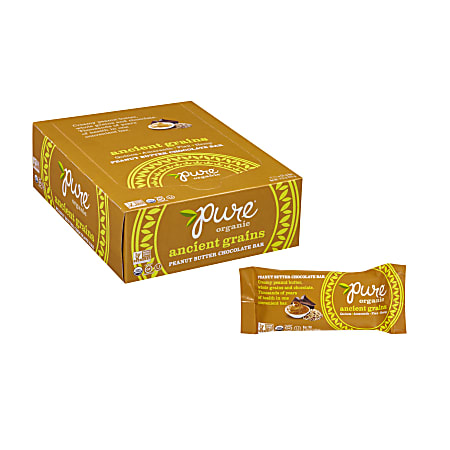 Pure Bars, Ancient Grains, Peanut Butter Chocolate, 1.23 Oz, Pack Of 12