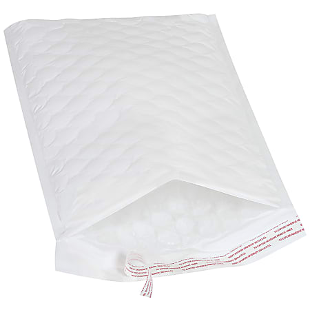 Jiffy Mailer 9-1/2" x 14-1/2" Jiffy Tuffgard Extreme Bubble-Lined Poly Mailers, White, Case Of 50 Mailers