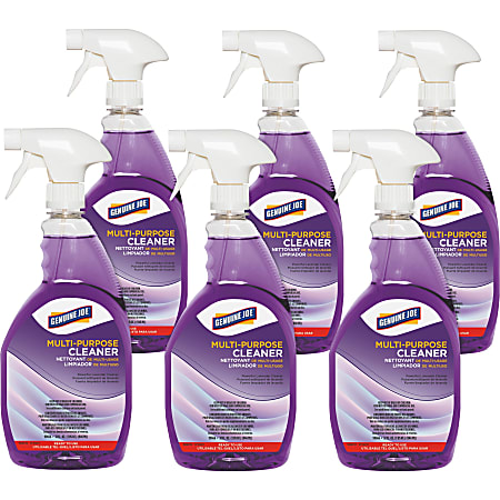 Genuine Joe Multi-purpose Cleaner - For Kitchen - Ready-To-Use - 32 fl oz (1 quart) - Lavender Scent - 1 Each - Deodorize, Long Lasting, Butyl-free, Phosphate-free - Purple Genuine Joe Multi-purpose Cleaner - For Kitchen - Ready-To-Use - 32 fl oz (1 quart) - Lavender Scent - 1 Each - Deodorize, Long Lasting, Butyl-free, Phosphate-free - Purple