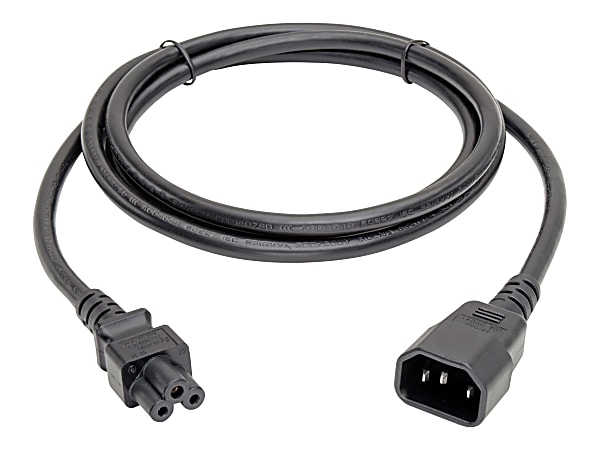Eaton Tripp Lite Series Laptop Power Adapter Cord, C14 to C5 Adapter - 2.5A, 250V, 18 AWG, 6 in., Black - Power cable - IEC 60320 C14 to IEC 60320 C5 - AC 100-250 V - 5.9 in - black