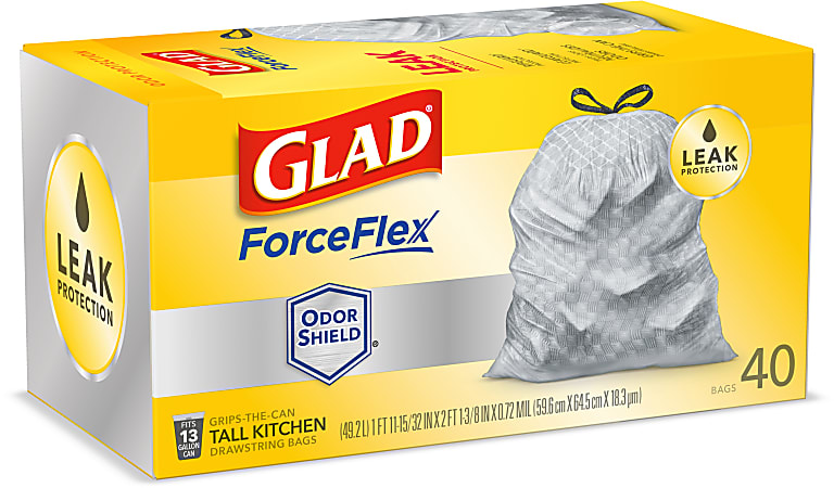 Kitchen ForceFlex Trash Bags OdorShield