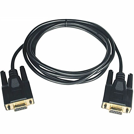 Eaton Tripp Lite Series Null Modem Serial DB9 Serial Cable (DB9 F/F), 10 ft. (3.05 m), P450010