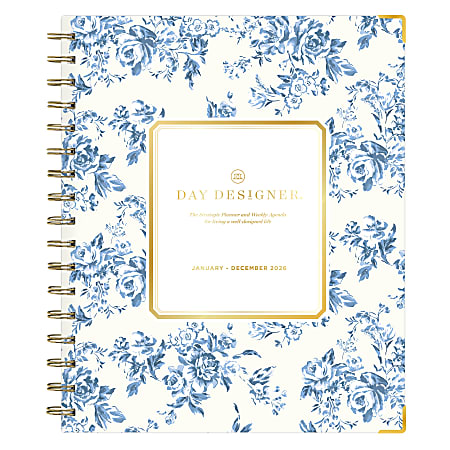 2026 Blue Sky Day Designer Weekly/Monthly Planner, 7&rdquo; x 9", Belinda, January To December, 155637
